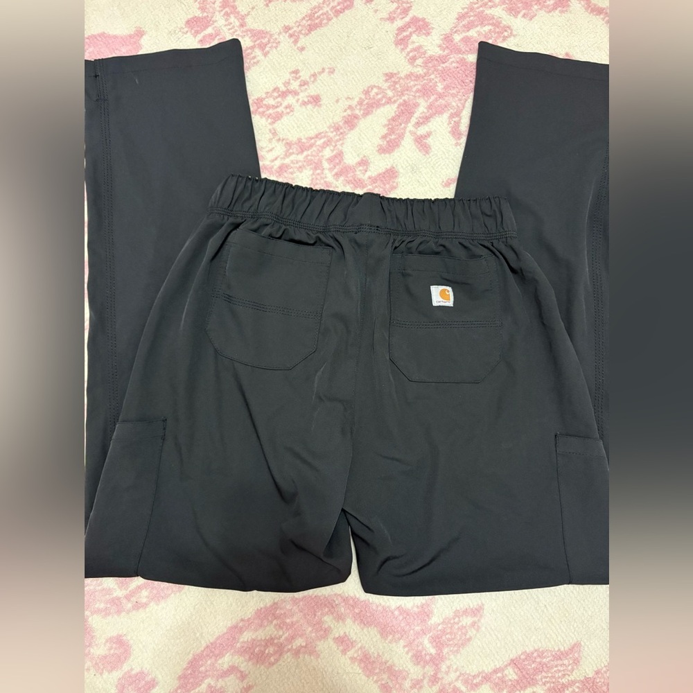 Carhartt Force Black Cargo Scrub Pants Women’s Size S - Picture 6 of 7